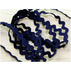 Prym 11mm Ric Rac Trim Navy Blue - per metre