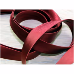 Prym 30mm Duchesse Satin Bias Binding Tape Dark Red - per metre