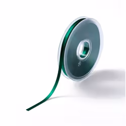 Prym Satin Ribbon Green - 6mm - per metre