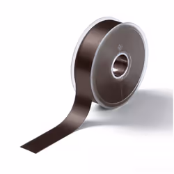 Prym Satin Ribbon Dark Brown - 25mm - per metre