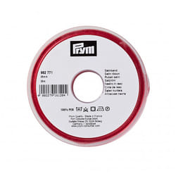 Prym Satin Ribbon Red - 25mm - per metre