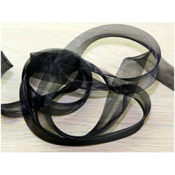 Prym 20mm Organza Bias Binding Tape Black - per metre