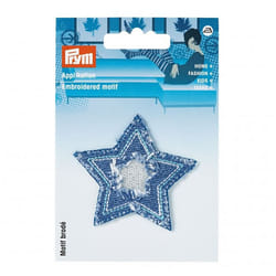 Prym Patch Motif Silver Star - each