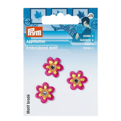 Prym Patch Motif Mirror Flower - per pack of 3