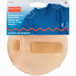 Prym Shoulder Pads Raglan with Hook and Loop Fastening S, Skin-Colour, White, Small