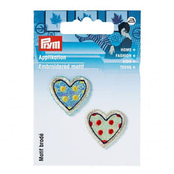 Prym Patch Motif Hearts - per pack of 2