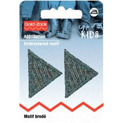 Prym Triangular Patch Motif  Small - Grey - per pack of 2