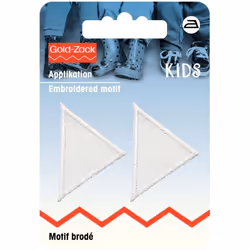 Prym Triangular Patch Motif Small - White - per pack of 2