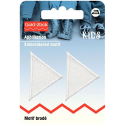 Prym Triangular Patch Motif  Small - White - per pack of 2