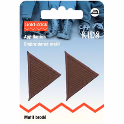 Prym Triangular Patch Motif Small - Brown - per pack of 2
