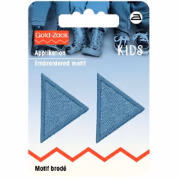 Prym Triangular Patch Motif  Small - Jeans Light - per pack of 2