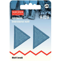 Prym Triangular Patch Motif  Small - Jeans Light - per pack of 2