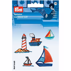 Prym Patch Motif Ships - per pack of 5