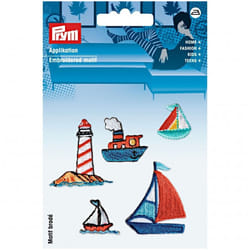 Prym Patch Motif Ships - per pack of 5