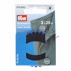 Prym Waxed Linen Thread Dark Blue - 20 Metres - each