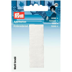 Prym Alphabet Letter Patch Motif  Letter I - White - each