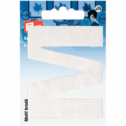 Prym Alphabet Letter Patch Motif  Letter M - White - each