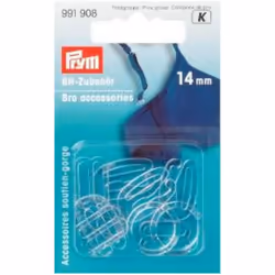 Prym Bra Strap Accessories Clear - per pack of 10
