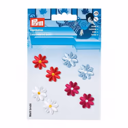 Prym Patch Motif Flowers - per pack of 8