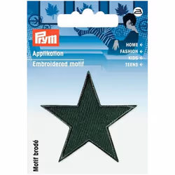 Prym Star Patch Motif  Green - per pack of 2