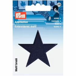 Prym Star Patch Motif Dark Blue - per pack of 2