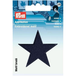 Prym Star Patch Motif  Dark Blue - per pack of 2