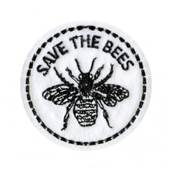 Prym Recycled Plastic Patch Motif Save The Bees - each