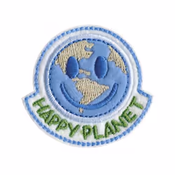 Prym Recycled Plastic Patch Motif Happy Planet - each