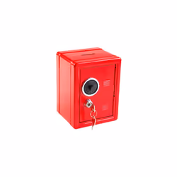 IDENA Money Safe 120?x 105?x 160?mm red