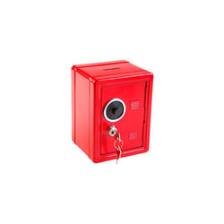IDENA Money Safe 120?x 105?x 160?mm red