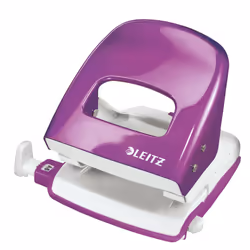 Metal punch in catwalk colours for everyday use. Robust and reliable. Patented grip zone and ultra sharp stamps reduce punchi ...