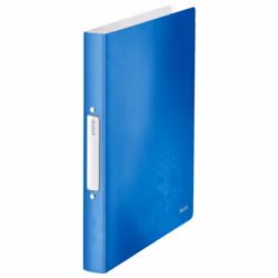 Leitz Ringbinder WOW, A4, Polypropylene (PP), Blue, Metallic, White, 190 sheets, 80 g/m²