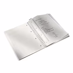 Leitz WOW Notebook A4 squared, wirebound with PP cover