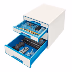 Leitz WOW Cube file storage box Polystyrol Blue, White - Additional view 2