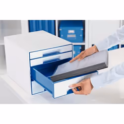 Leitz WOW Cube file storage box Polystyrol Blue, White - Additional view 3