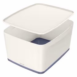 Esselte 5216-10-01, Storage box, Grey, White, Rectangular, Acrylonitrile butadiene styrene (ABS), Monochromatic, Indoor