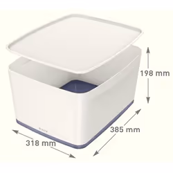 Esselte 5216-10-01 Storage box Rectangular Acrylonitrile butadiene styrene (ABS) Grey, White - Additional view 4