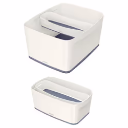 Esselte 5258-10-01 Storage tray Rectangular Acrylonitrile butadiene styrene (ABS) Grey, White