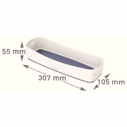 Esselte 5258-10-01 Storage tray Rectangular Acrylonitrile butadiene styrene (ABS) Grey, White