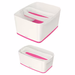 Esselte 5258-10-23 Storage tray Rectangular Acrylonitrile butadiene styrene (ABS) Pink, White