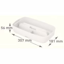 Esselte 5323-00-01 Storage tray Rectangular Acrylonitrile butadiene styrene (ABS) White - Additional view 8
