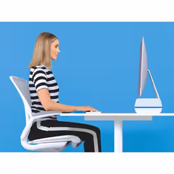 Leitz 65040036 monitor mount / stand 68.6 cm (27") Desk Blue, White - Additional view 2