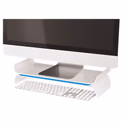Leitz 65040036 monitor mount / stand 68.6 cm (27") Desk Blue, White - Additional view 4