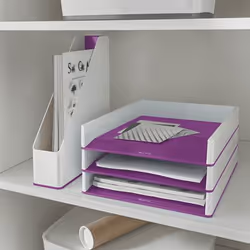 Leitz 53621062 document holder Polystyrene (PS) Purple, White
