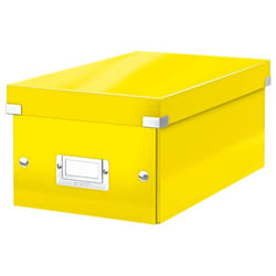 Leitz Click & Store WOW optical disc storage box 40 discs Yellow Hardboard