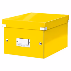 Leitz Click & Store WOW, Storage box, Yellow, Rectangular, Polypropylene (PP), Monochromatic, Indoor