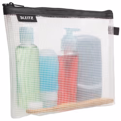 Wow Cosmetic Travel Pouch, Water Resistant, Ideal Toiletry Bag, Suitable for Travel, 24x17x3cm - Black