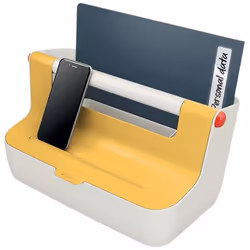 Leitz 61250019 storage box Rectangular Acrylonitrile butadiene styrene (ABS) White, Yellow - Additional view 6