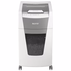 Leitz IQ Autofeed Office 300 Automatic Cross Cut Paper Shredder P4 60L - WhiteFully automatic paper shredder from Leitz with ...