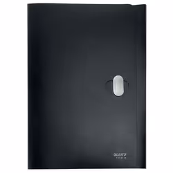 Leitz 46220095, Signature folder, A4, Polypropylene (PP), Black, Matt, 150 sheets
